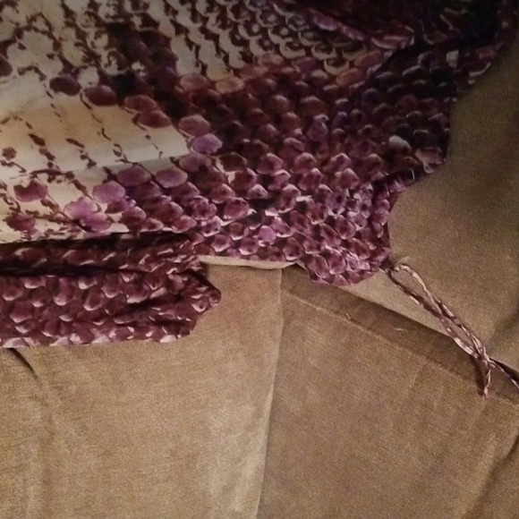 Purple and Gray Lightweight Blouse - Picture 3 of 5
